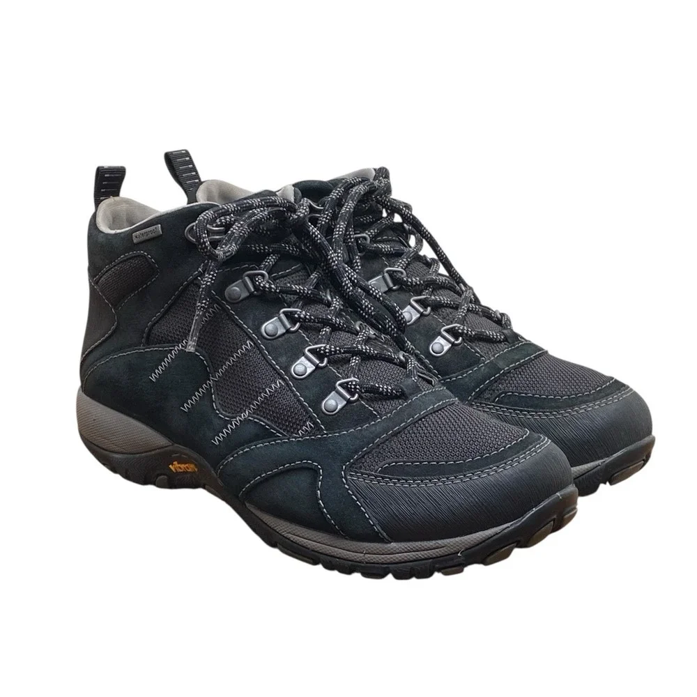 Dansko Paxton Black Suede Waterproof Boots Women's EU 40 US 9.5-10